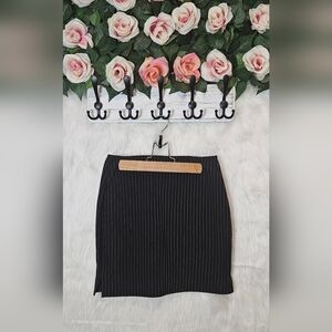 Finally Classic Pinstripe Mini Skirt